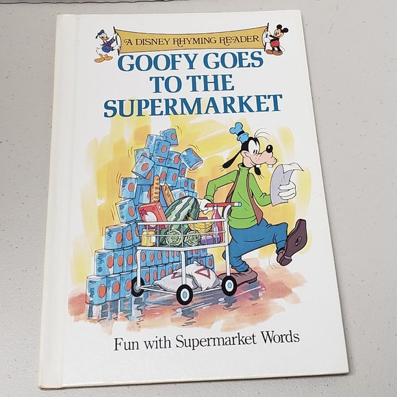 Disney Other - Disney 1988 Book: Goofy Goes to the Supermarket